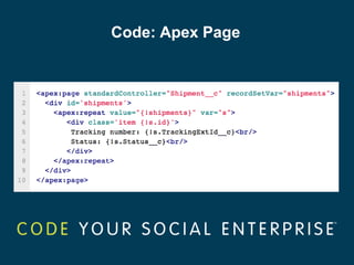 Code: Apex Page
 
