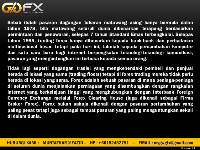 Pendapatan pasif forex