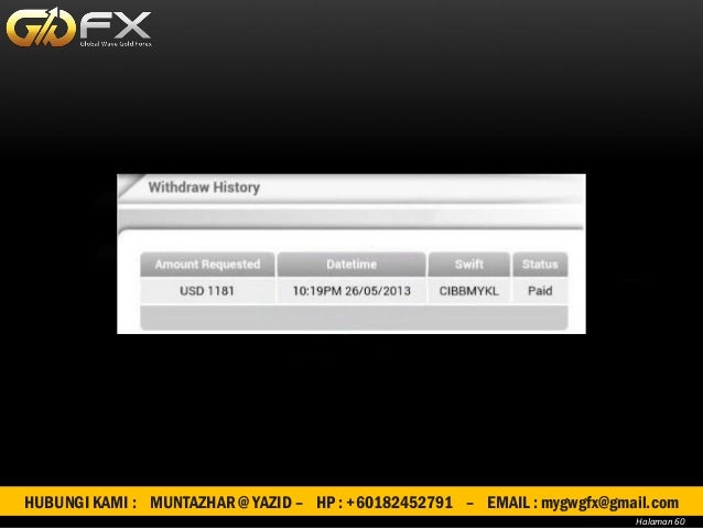 Bukti keuntungan forex'