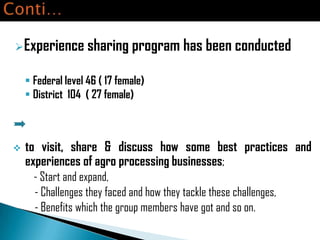 Ethiopia Agricultural Growth Program experiences in the gender perspective