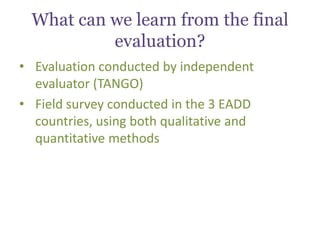 Gender in the East Africa Dairy Development Project