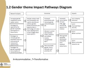 Creating gendered monitoring, evaluation and learning indicators for the Livestock and Fish research program