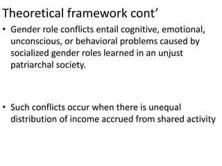 Mapping of gender roles and decision making in milk value chains in Tanzania