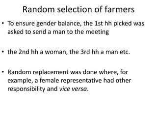 Mapping of gender roles and decision making in milk value chains in Tanzania