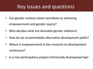 Integrating empowerment in the Dairy Goat and Root Crop Production project in Tanzania