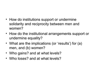 Gender analysis of agricultural innovation systems in East Africa
