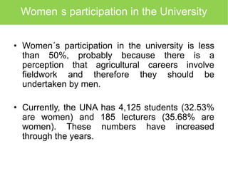 Developing gender capacities from higher education