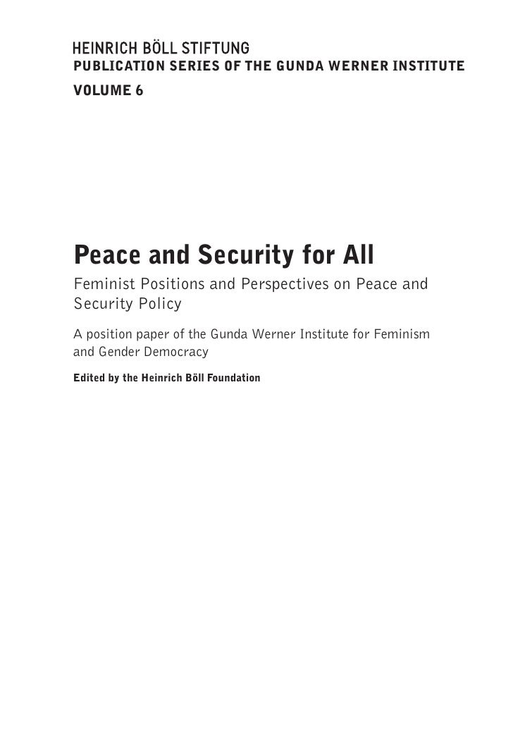 World peace and security essay