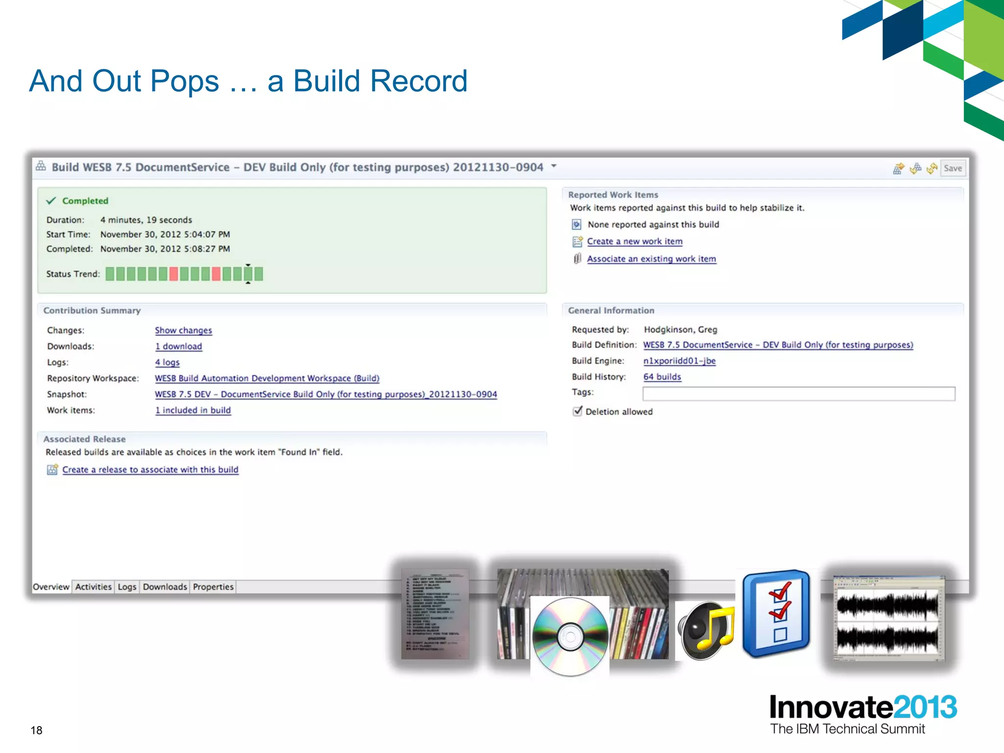 And Out Pops … a Build Record
18
 