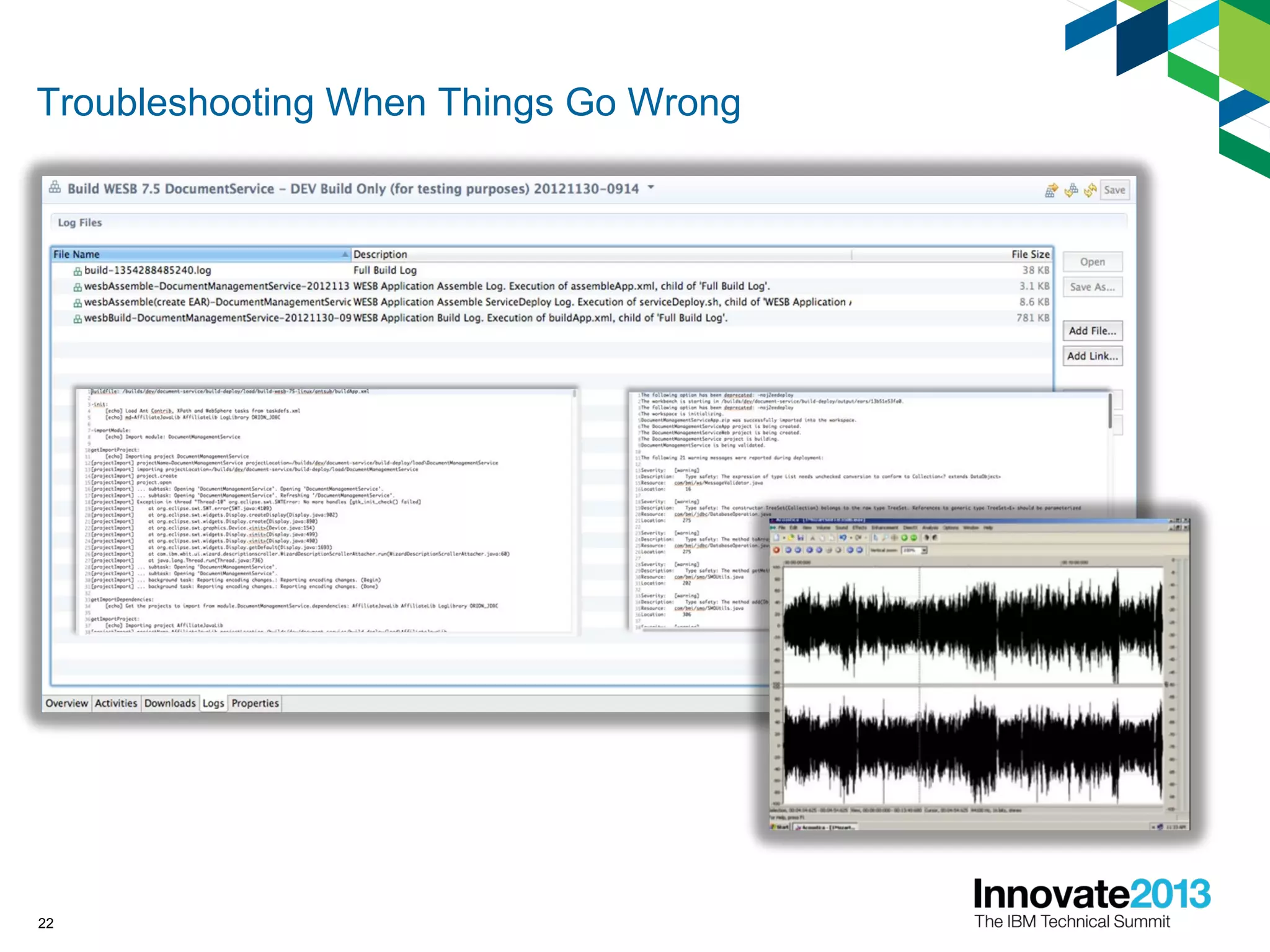 Troubleshooting When Things Go Wrong
22
 