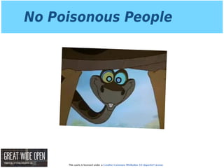 This work is licensed under a Creative Commons Attribution 3.0 Unported License.
No Poisonous People
 