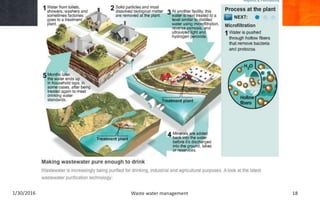 1/30/2016 Waste water management 18
 