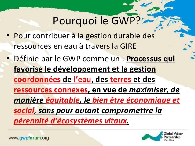 Gwp Afrique De Louest Un Réseau De Partenaires Pour La
