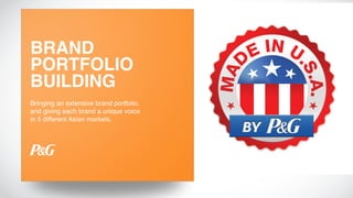 BRAND
PORTFOLIO
BUILDING
Bringing an extensive brand portfolio,
and giving each brand a unique voice
in 5 different Asian markets.
 