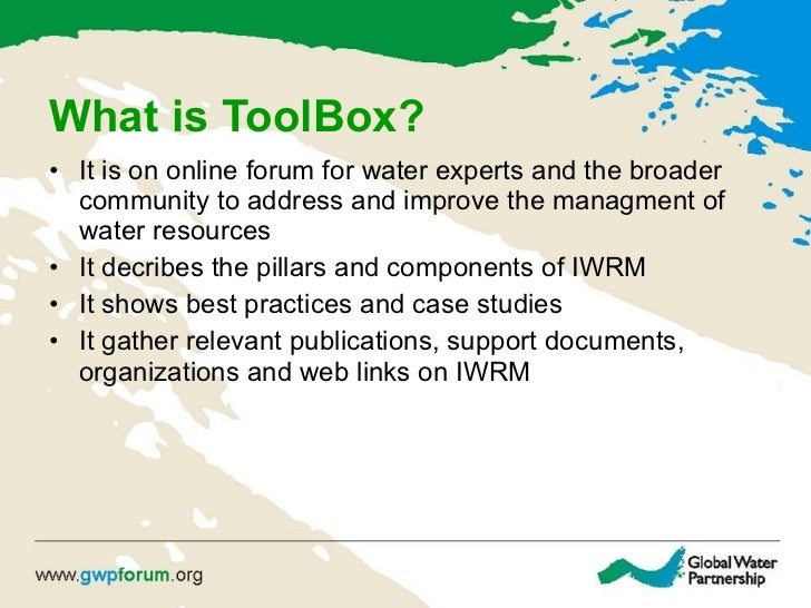1.GWP ToolBox Knowledge Sharing Tool
