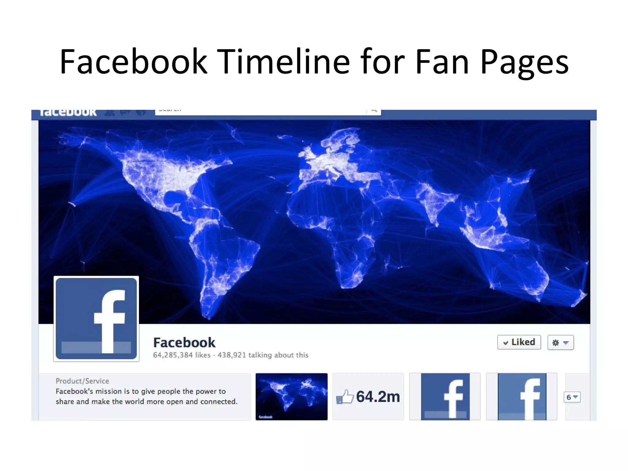 Facebook Timeline for Fan Pages
 