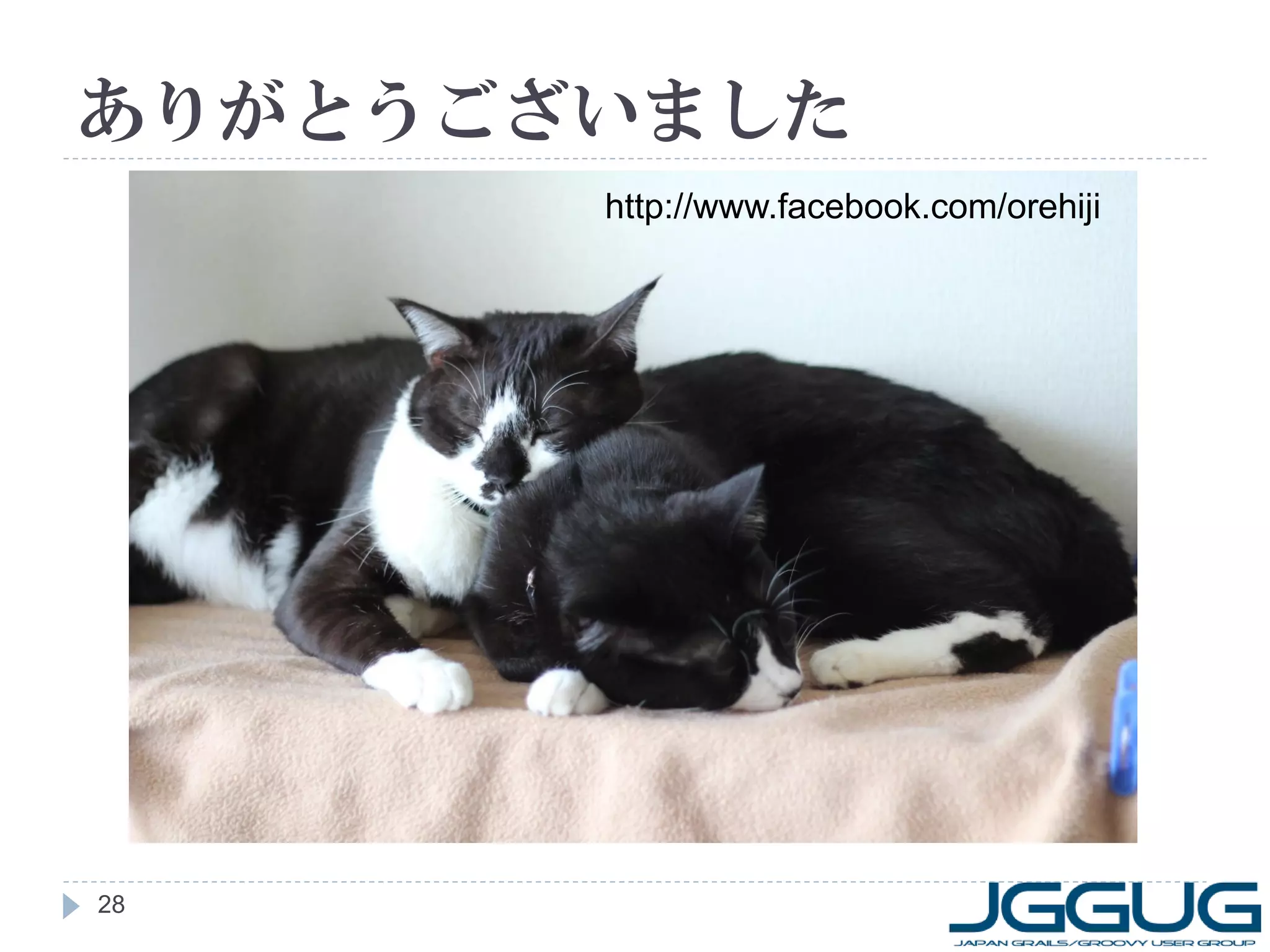 ありがとうございました
       http://www.facebook.com/orehiji




28
 