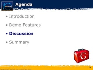 Agenda Introduction Demo Features Discussion Summary 