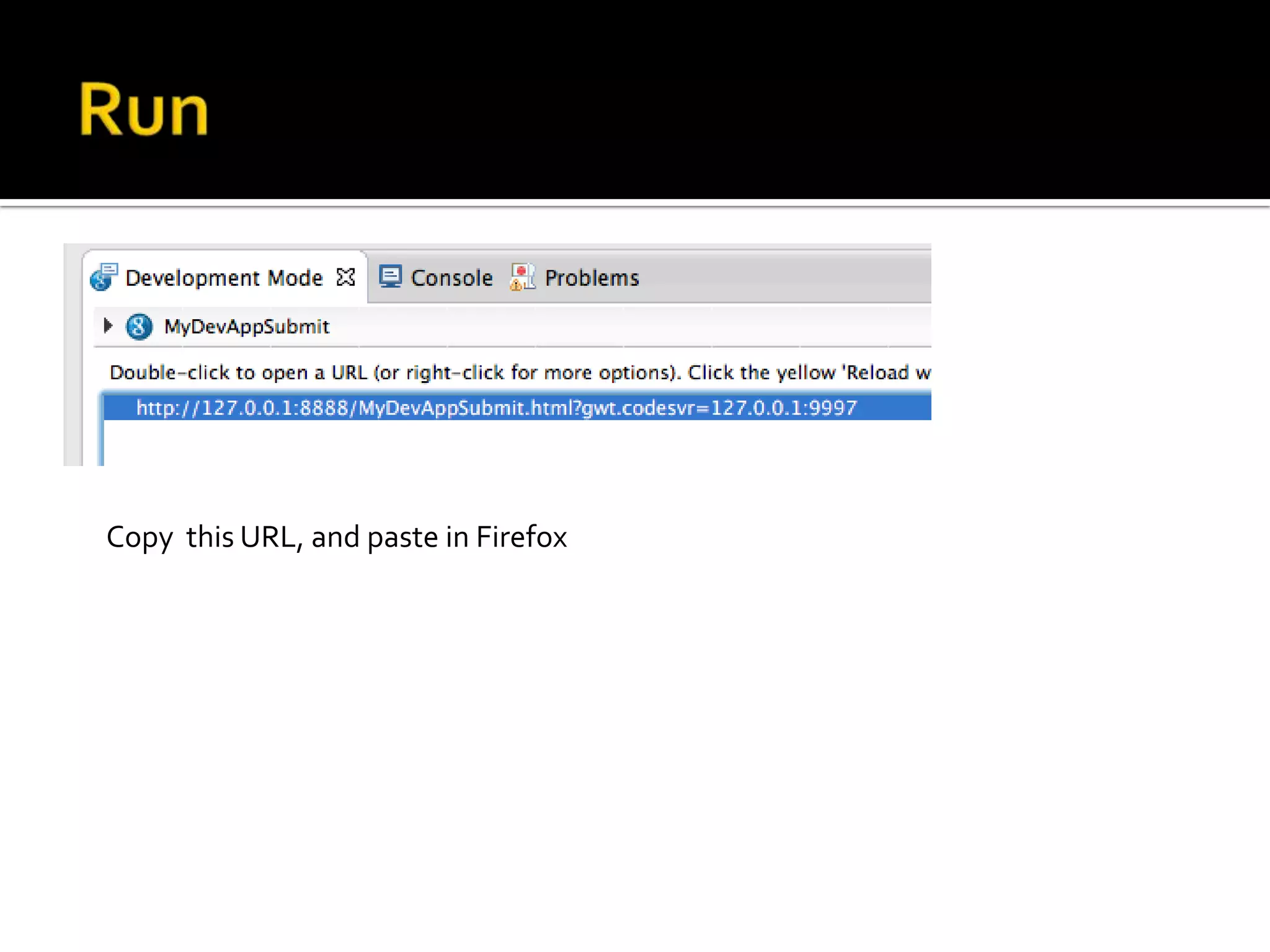 Copy this URL, and paste in Firefox