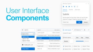 User Interface
Components
 