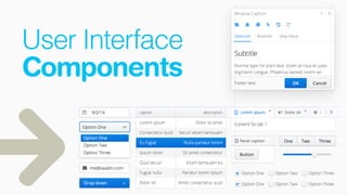 User Interface
Components
 