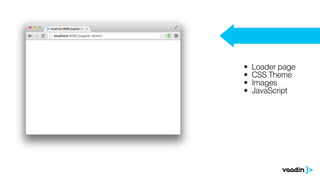 • Loader page
• CSS Theme
• Images
• JavaScript
 