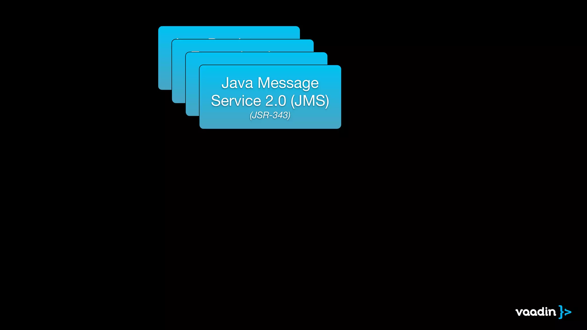 Java Persistence
API 2.1 (JPA)

(JSR-338)
Enterprise Java
Beans 3.2 (EJB)

(JSR-345)
Java Servlet 3.1

(JSR-340)
Java Message
Service 2.0 (JMS)

(JSR-343)
 