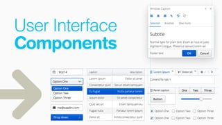 User Interface
Components
 