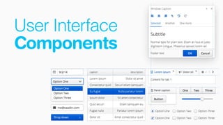 User Interface
Components
 