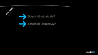 late
1980s
Simpliﬁed Taligent MVP
Dolphin-Smalltalk MVP
 