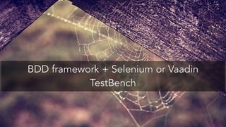 A G E N D A
• Software testing in general
• Architecting for testability
• Testing web UIs
• What should I do?
 