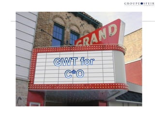 Content Demonstrations Why GWT ? GWT features Google Gears 