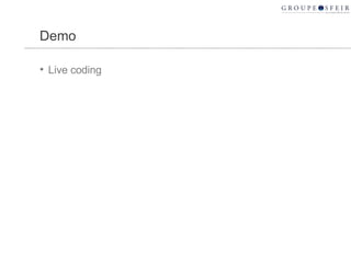 Demo Live coding 