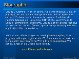 Introduction à GWT - GTI780 & MTI780 - ETS - A08