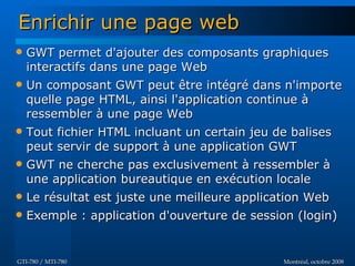Introduction à GWT - GTI780 & MTI780 - ETS - A08