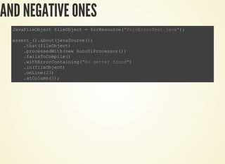 AND NEGATIVE ONES
 