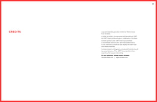 31
CREDITS Logo and branding proudly created by Manon Gruaz
from Arcbees.
In order to protect the reputation and branding of GWT,
the GWT logos and branding are trademarks of Arcbees.
Arcbees grants to the GWT Steering Committee
a non-limited, non-exclusive, and irrevocable licence
to use, reproduce, distribute and display the GWT logo
and related materials.
Arcbees consent and agree to comply with and be bound
by every decisions of the GWT Streering Committee
regarding the logos and branding.
For any questions, please contact Arcbees:
info@arcbees.com | www.arcbees.com
 