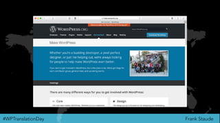 Frank Staude#WPTranslationDay
 