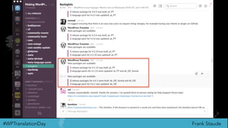Frank Staude#WPTranslationDay
 