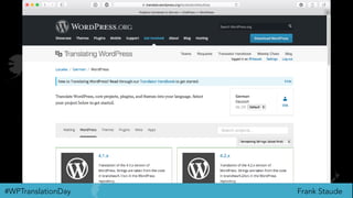 Frank Staude#WPTranslationDay
 