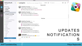 Petya Raykovska#WPTranslationDay
U P D A T E S
N O T I F I C A T I O N
S
 