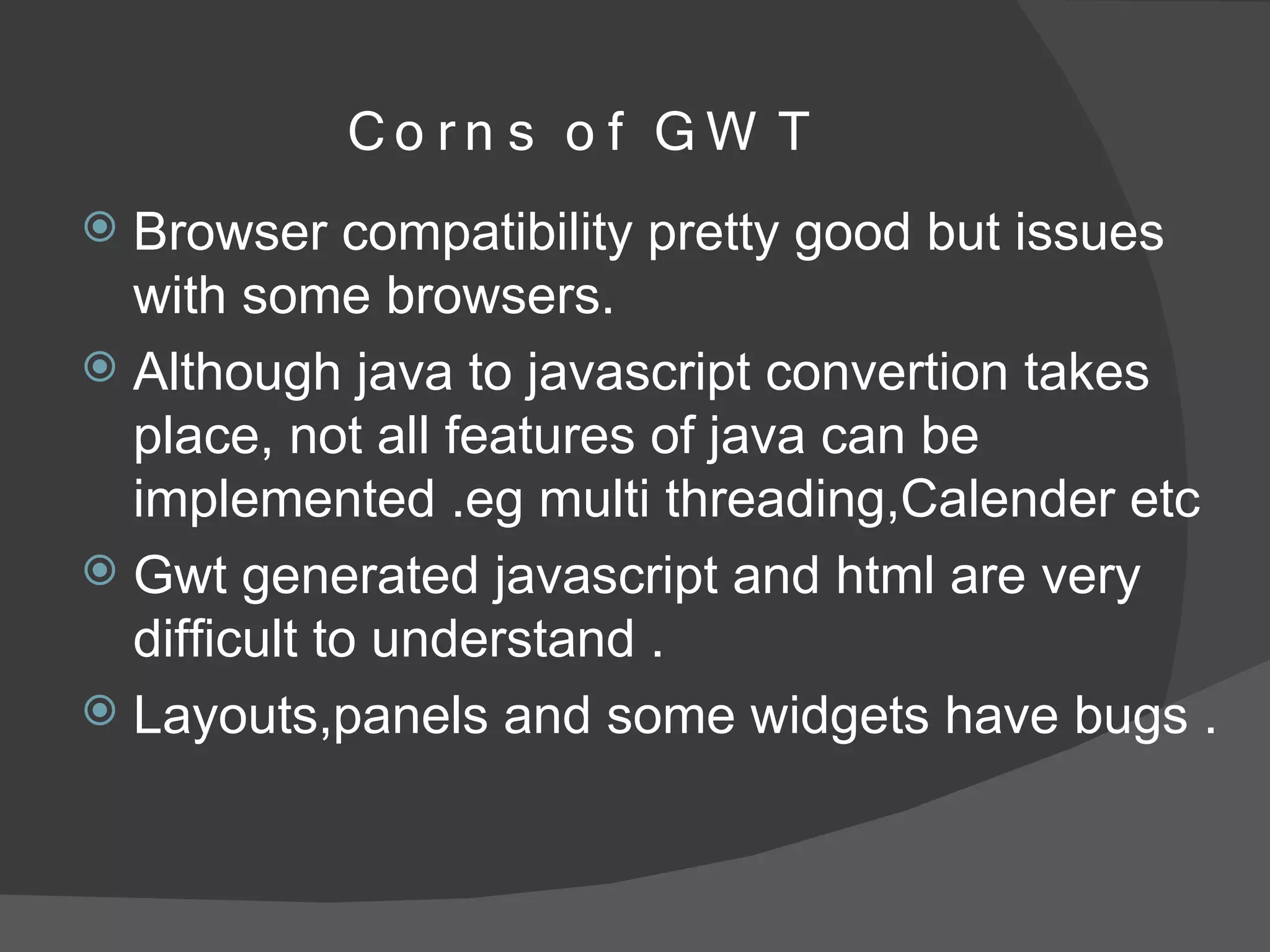 Gwt Presentation