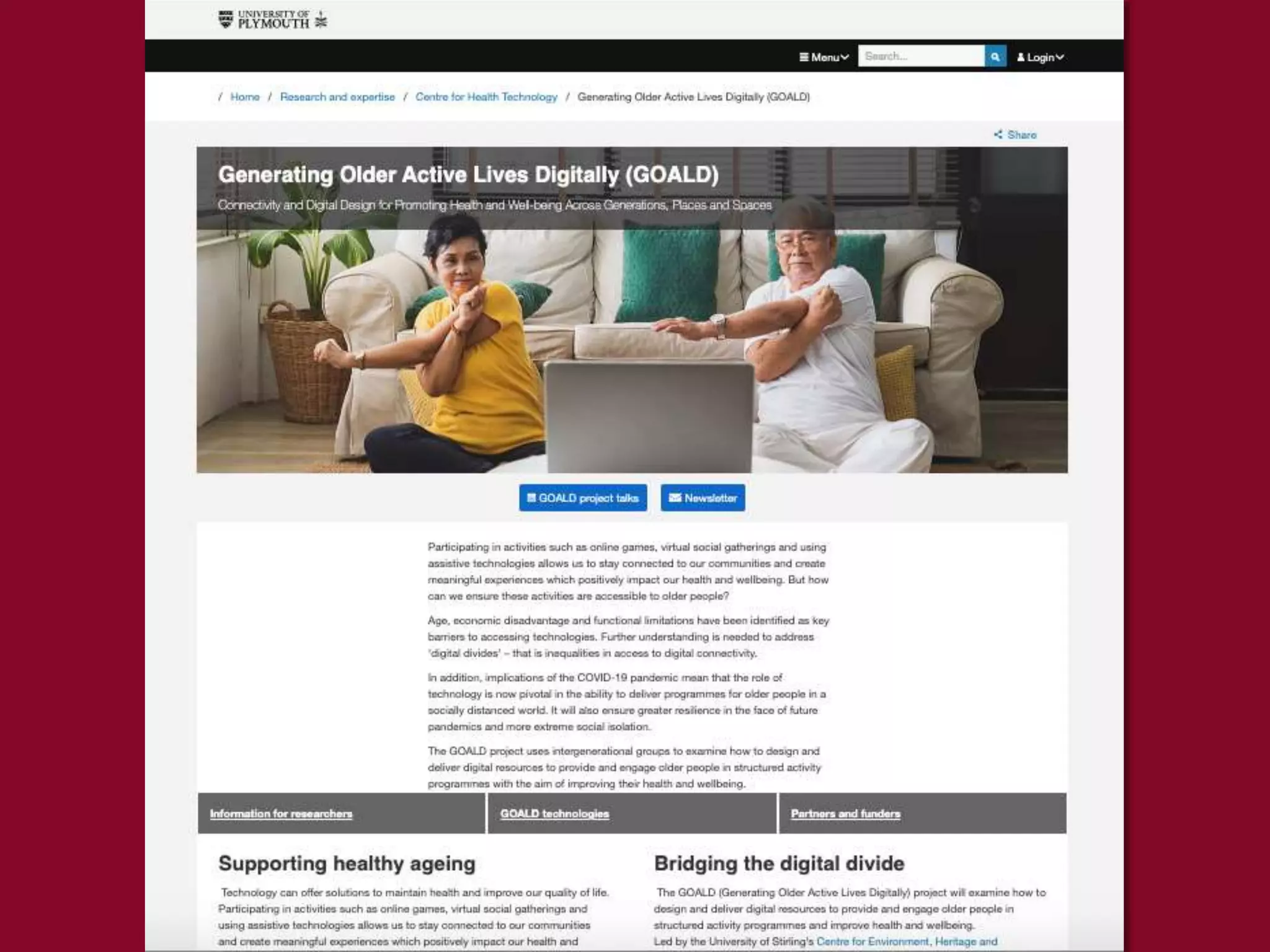 GWT International Conference 2022 - Project GOALD