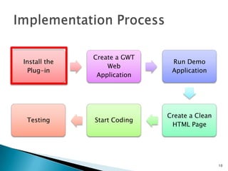 10DocumentationGWT referenceDecent JavadocActive ForumonGWT.com, GWT SiteBooks