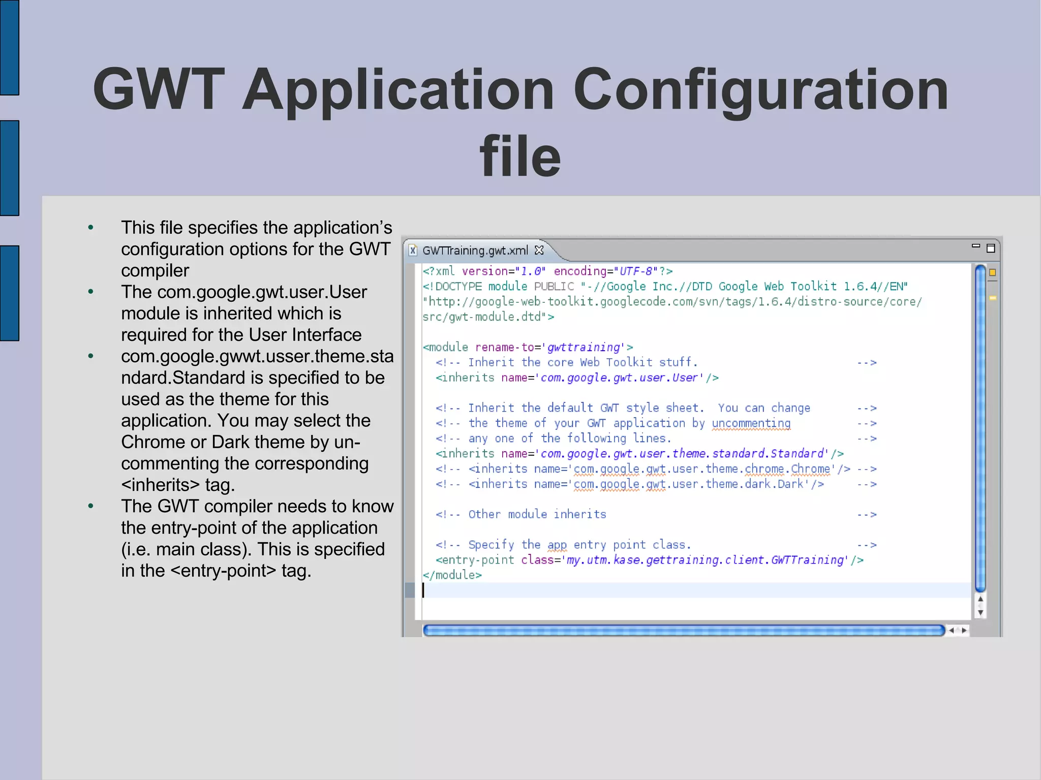 GWT Training - Session 1/3 | PPT