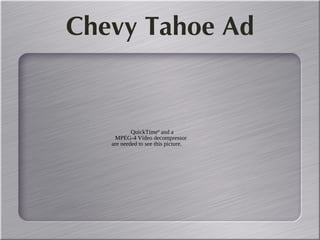 Chevy Tahoe Ad 