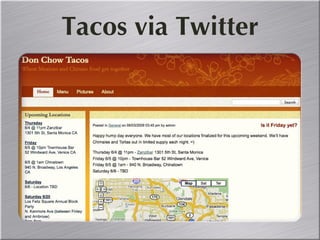 Tacos via Twitter 