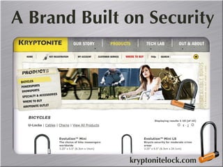 A Brand Built on Security kryptonitelock.com 