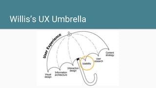 Willis’s UX Umbrella
 
