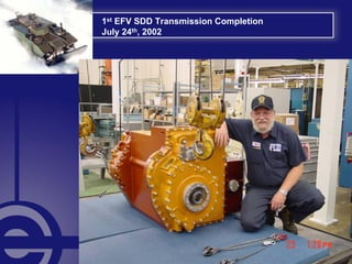 1st EFV SDD Transmission Completion
July 24th, 2002
 
